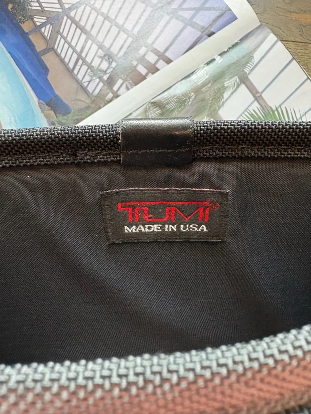 TUMI Ballistic Padded Nylon Laptop Insert Pocket/Sleeve In Black